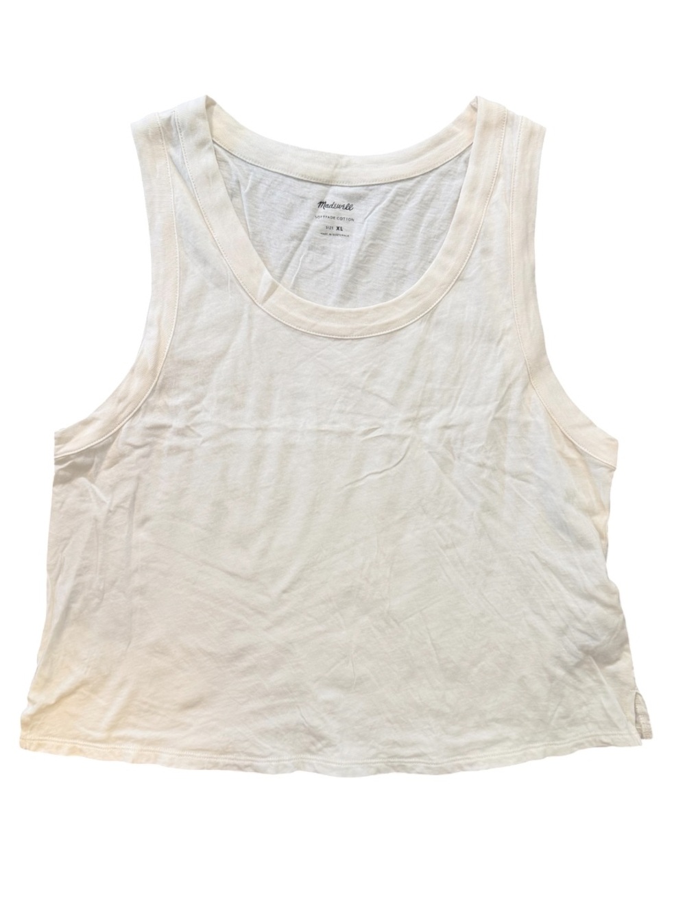 Madewell Cream Scoop Neck Tank